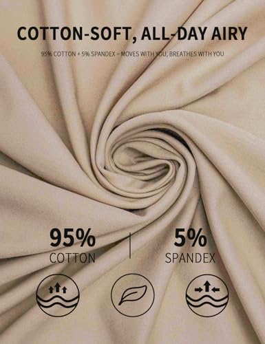 Image of Cotton Underwear for Women - Soft, Breathable, Full Coverage Panties, Tag-Free Comfortable Briefs, Multi-Pack