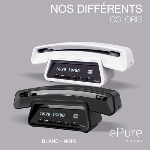 Téléphone fixe sans fil DECT Alcatel Epure Premium blanc grand écran - 8