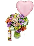 Blumenstrauß Feierlaune in Bunt, mit Alstromerien