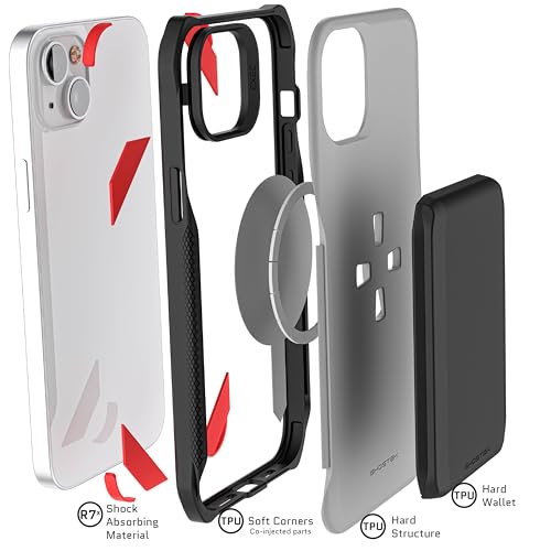 Funda magnética iPhone 14 Plus antigolpes que sustituye la cartera sin perder MagSafe 7