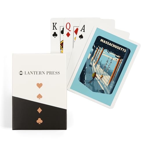 Baraja de Póker Lantern Press Massachusetts 52 cartas