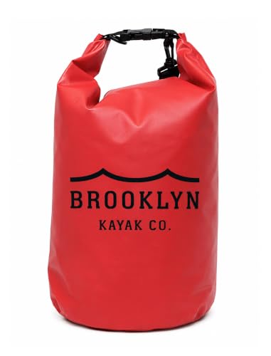 Image of BKC Brooklyn Kayak Company Waterproof Dry Bag - Roll Top Floating Backpack Outdoor Gear Sack for Kayak, Fishing, Beach, Paddle Board, Boating, Camping, Tear Resitant (25 L)