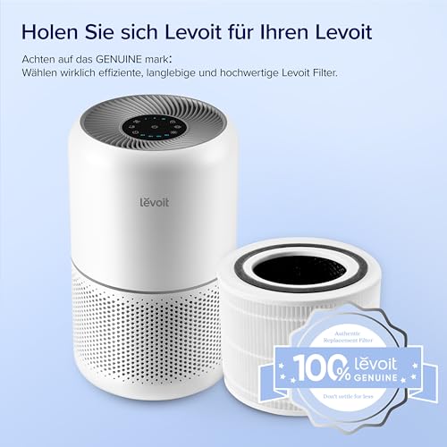 Image of LEVOIT Replacement Air Filter for Core 300S and Core 300 Air Purifier, HEPA Filter, High Efficiency Activated Carbon Filter and Pre-Filter, Against 99.97 Percent Allergens, Dust, Pollen, Smoke, White