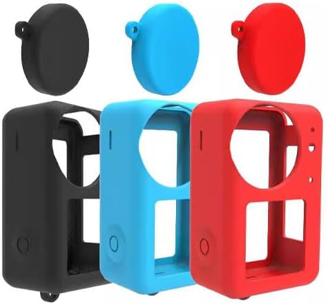 Miniatura 2 de 2in1 Silicone Case Protection Cover Scratch-Proof Bump-Proof for DJI OSMO Action 3 Action 4 Sports Camera Accessories(Black Color)