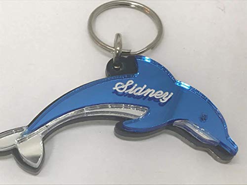 Dolphin Keychain Personalized Custom Name Free Engraved Key Chain Any Name Personalized Beautifully Crafted Key Ring #TOP4