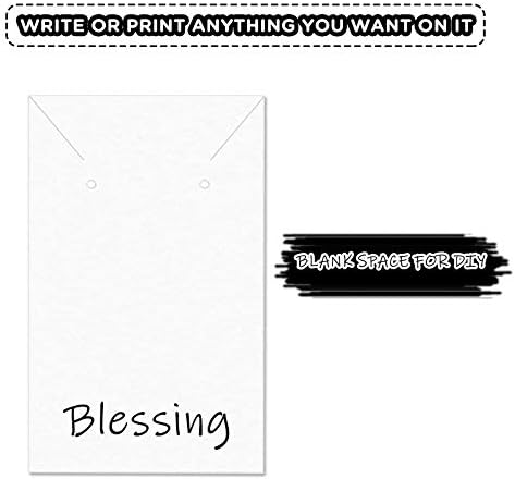 Earring Display Card, Necklace Cards Holder 200 Pack Set (50 Earring Cards, 50 Self-Sealing Bags, 100 Earring Backs) for Ear Studs, DIY Jewelry Making (White)