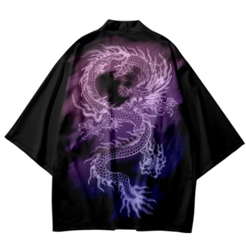 Image of LAI MENG FIVE CATS Women's Summer Cardigan Lightweight Kimono Floral Print Loose Cover up Casual Tops
