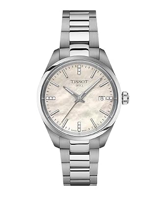 Tissot Orologio PR 100 da donna, quadrante in madreperla e diamanti, T1502101111600.