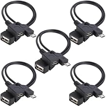 [5 Pack] USB OTG Cable for Firesticks 4K/4K Max/Cube/lite/2nd Gen. Universal Micro Power Enabled Adapter Android Devices - Samsung, LG, HTC, 6-Inch