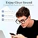 AI Smart Glasses with Real-Time Translation & Voice Assistant – Bluetooth Sunglasses with Noise-Cancelling Calls, Music, Touch Control, Photochromic Lenses, UV & Blue Light Protection-Black