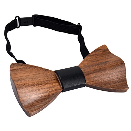 Mr.van Natural Wood Bow Ties Handcrafted Wooden Adjustable Bowties With Gift Box Gifts For Men #TOP2
