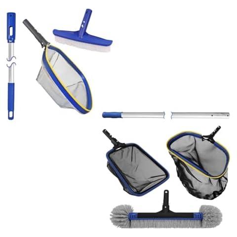 Poolvio Pool Cleaning Kit for Above Ground & Large Inground Pools Cover