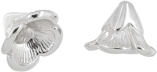 2PC Sterling Silver Floral Bead Cap Beads 8mm for DIY Jewelry