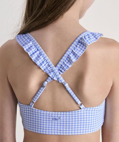 Image of Vineyard Vines Girls' Girls' Ruffle High Neck Two Piece