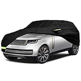 YIXIN Waterproof Car Cover for 2009-2026 Land Rover Range Rover LWB Car Cover Custom Fit 100% Waterproof Windproof Strap & Single Door Zipper Bands for Snow Rain Dust Hail Protection (LWB)