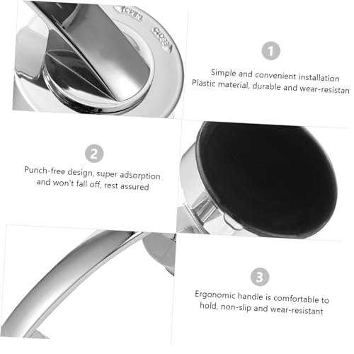 Asa de seguridad portátil de plástico reutilizable para ducha y cocina 3