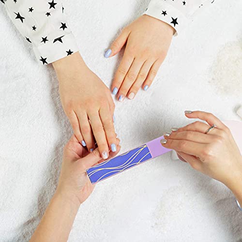Nagelfeilen, 3 Stück Glasnagelfeile Professionelle Doppelseitige Geätzte Maniküre Nagelpflege (Grün, Pink, Lila) – Bild 3