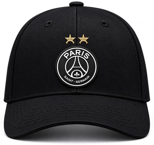 PSG Casquette 2 étoiles - Collection Officielle Paris Saint-Germain - Taille réglable