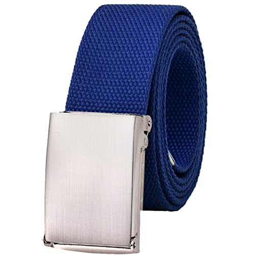 Image of Falari Canvas Web Belt Fully Adjustable Cut to Fit Golf Belt Flip Top Buckle