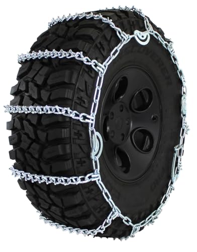 Quality Chain Light Truck Wide Base Carbon Link V-Bar Cam-Style Tire Chains (3835QC)