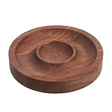 Plateau rond pour perles : ce plateau de rangement rond est conçu pour accueillir bracelets, colliers, bagues et boucles d'oreilles. il peut servir à la fois de plateau de rangement pour perles, de plateau pour bijoux et de plateau en bois pour ranger bagues et boucles d'oreilles