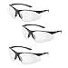 Elvex RX-500C Full Lens Magnifier, Black Frame/Grey Temple Tips (3 Pair) (2.5 Lens)
