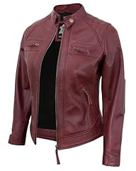 Diamond1 - Maroon Leather Jacket