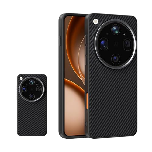 Coque Oppo Find X9 Ultra en fibre de carbone tressée premium noire