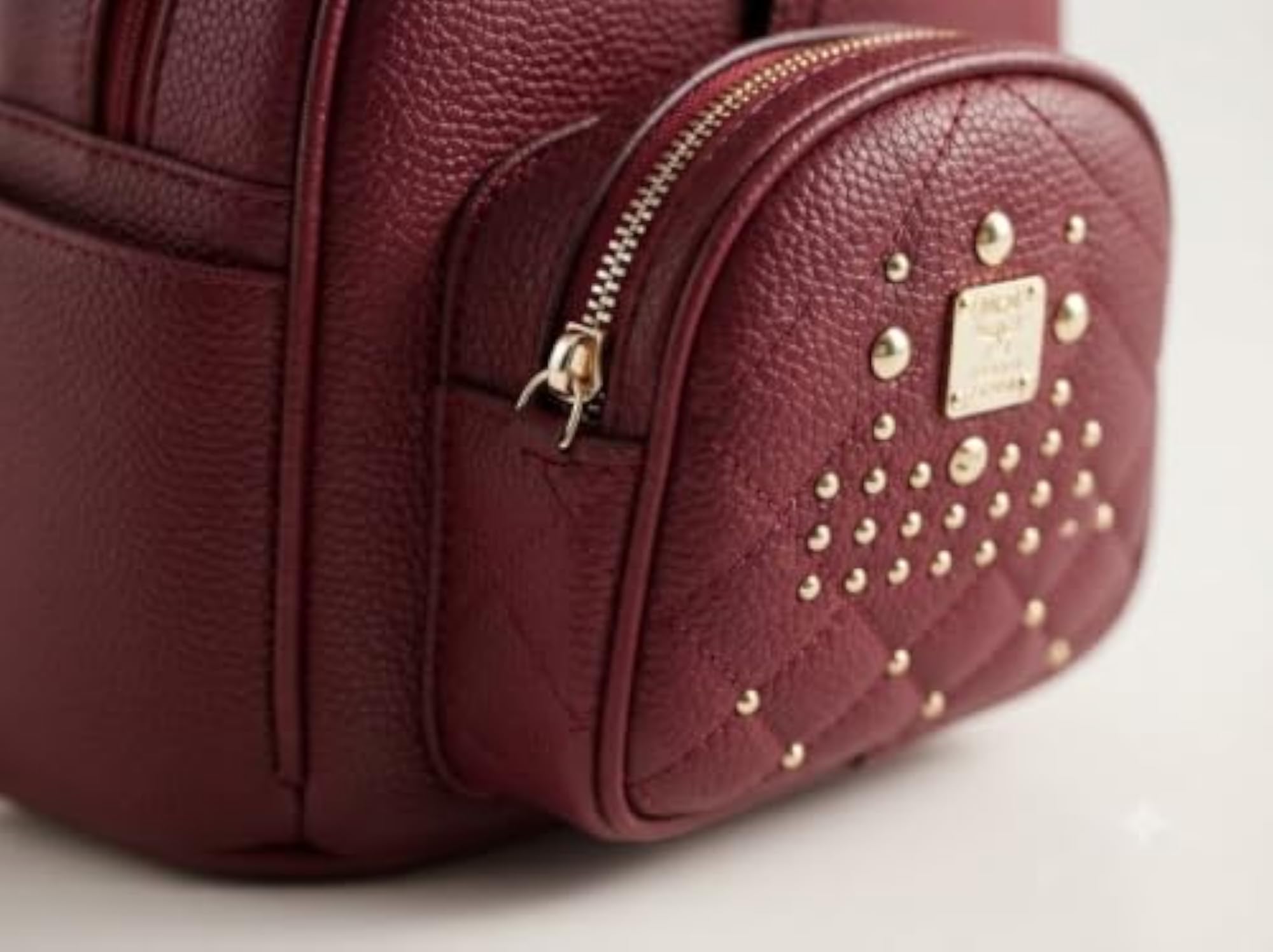 PAVILONN Women Backpack Grey PU Leather
