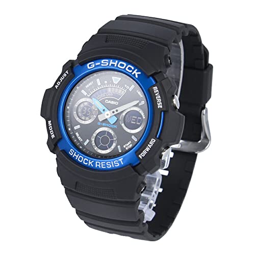 CASIO �J�V�I G-SHOCK �W�[�V���b�N G�V���b�N AW-590 �r���v ���v �����Y �h�� �N�I�[�c �A�i�f�W �u���b�N �u���[ AW-591-2AJF [���s�A���i]