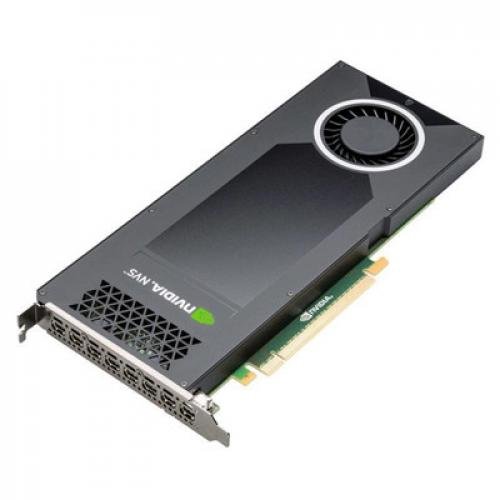 leadteknVidia Quadro NVS 810 PCIe Workstation Card 4 GB DDR3 8xmDP1.2 to DP 8x4096x2160@30Hz 128 Bit 28.8GB