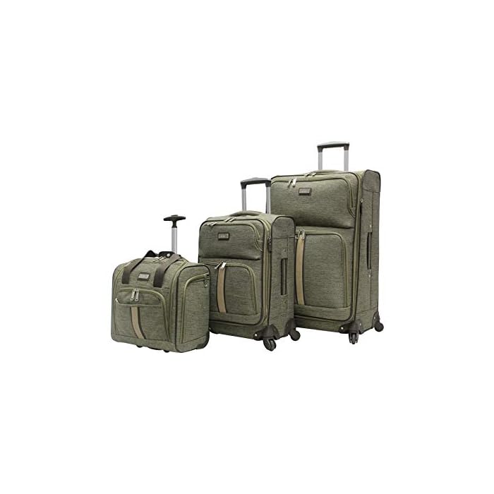 Buy Nicole Miller 3 Pcs Softside Luggage Collection Expandable