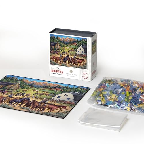 D·O·W·D·L·E Sunrise Ranch Rompecabezas Personal, 210 Piezas | Arte Exclusivo de Bruce Martin, Piezas de Ajuste Preciso para Adultos miniatura 5