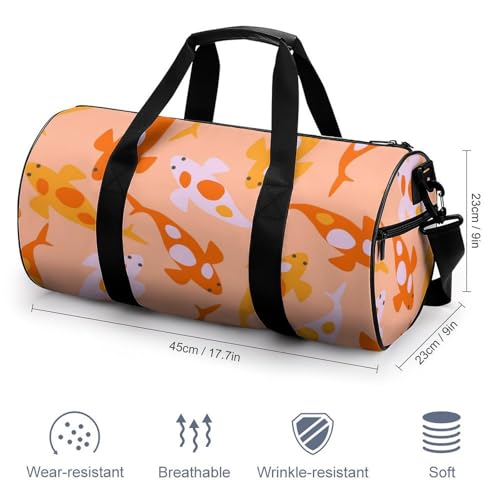 Sac de gym carpes japonaises imperméable et résistant - 2