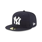 New Era NY New York Yankees 59FIFTY 1922 Cooperstown Wool Cap, Fitted Hat (7, Numeric_7) Navy Blue...