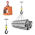 3-in-1 Electric Hoist Winch,1500W 110V Portable Power Winch Crane, Electric Hoist Crane with Wireless & Wirel Remote Control,38.7ft Lifting Height,16ft/min Lifting Speed,660lbs Loading Capacity