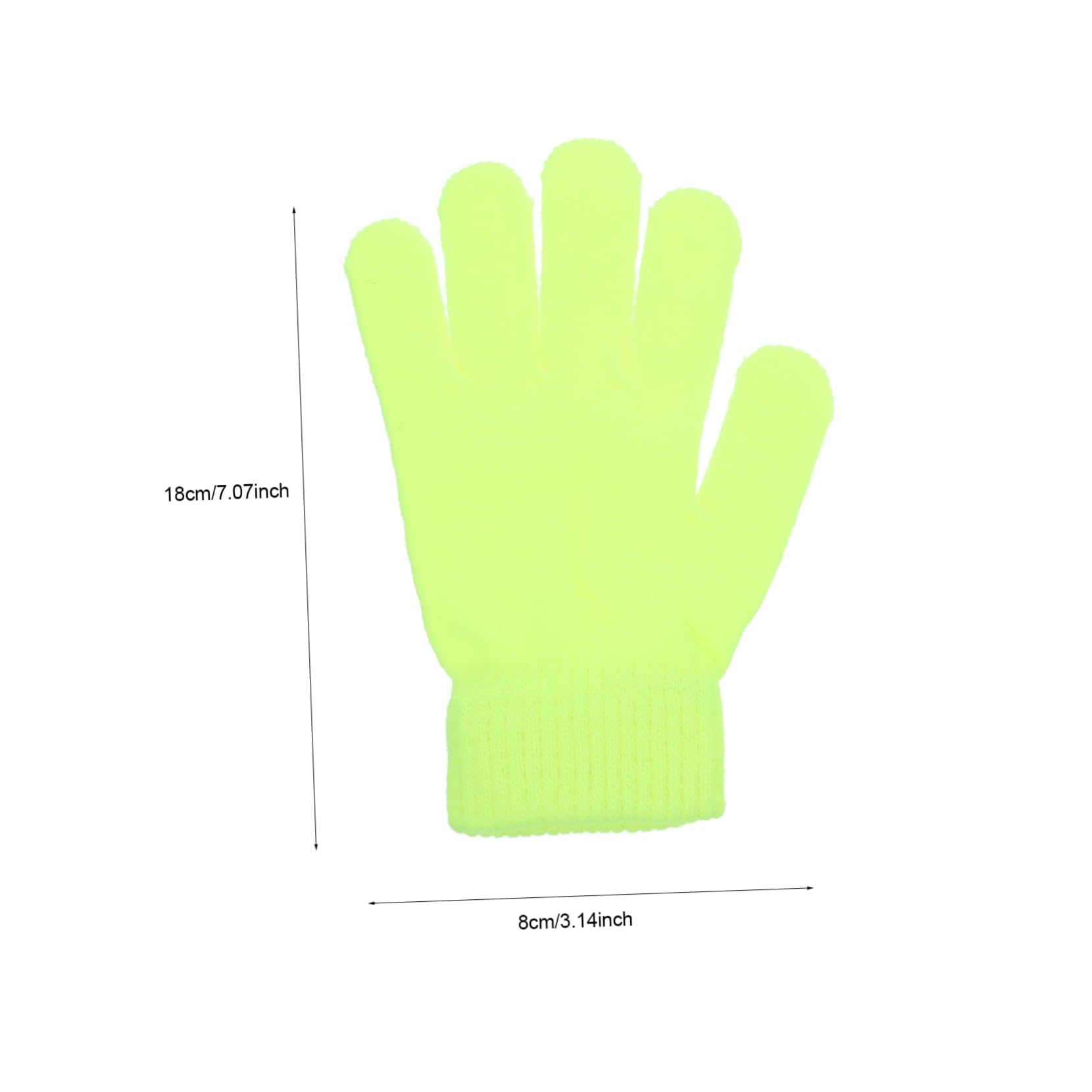 Beavorty Warm Wool Gloves Winter Cold Weather Gloves Thermal Hiking Knitted Fluorescent Riding Accessory