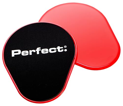 Perfect Fitness Discos Deslizantes con Diseño Único, Uso Dual en Cualquier Superficie, Trabaja Núcleo, Piernas y Brazos, Discos Portátiles para Entrenamiento en Casa o Gimnasio