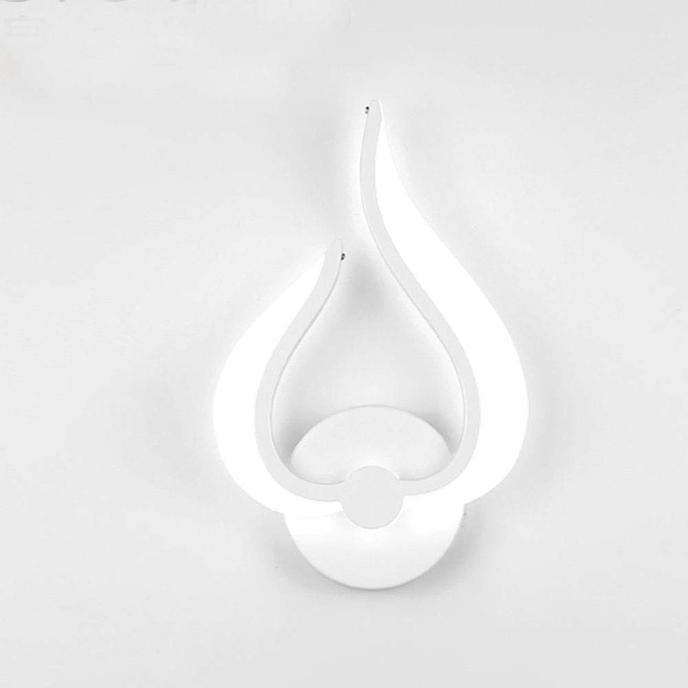 SEESEE.U Energy-saving Power Supply High Transparency LED Application Lamp Wall Lamp Modern Lampada Acrylic Lapanda Interior Wall Lamp [Energy Efficiency Class A] (Color : White)