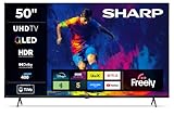 Sharp 50-inch 4K Ultra HD QLED Smart TV Dolby Vision Dolby Atmos HDMI eARC Freely Included 50HM5345KB (HM Series)