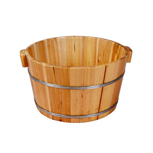 Tina de Madera para Spa de Pies, Cubeta Grande para Pedicura