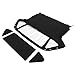 HECASA Convertible Soft Top Compatible with 1970-1980 MG Midget Soft Roof Replacement with Clear Plastic Window, Premium Grade Sailcloth Vinyl Black