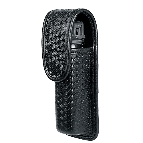 TAFTACFR Molded OC/Mace Spray Pouch Top Flap Pepper Spray Holster OC/Mace Pepper Spray Black Pouch Hidden Snap(Small for MK3 and Large for MK4)