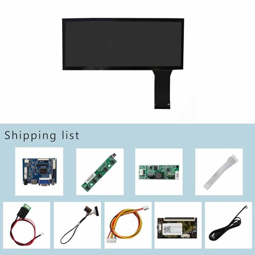 Image of VSDISPLAY 10.3'' Touchscreen 1920x720 800 Nits Monitor with VGA AV Board | for DIY Outdoor /Automotive /Computer Display