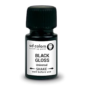 SD Colors GLOSS BLACK Universal Ausbesserungslack Schwarz