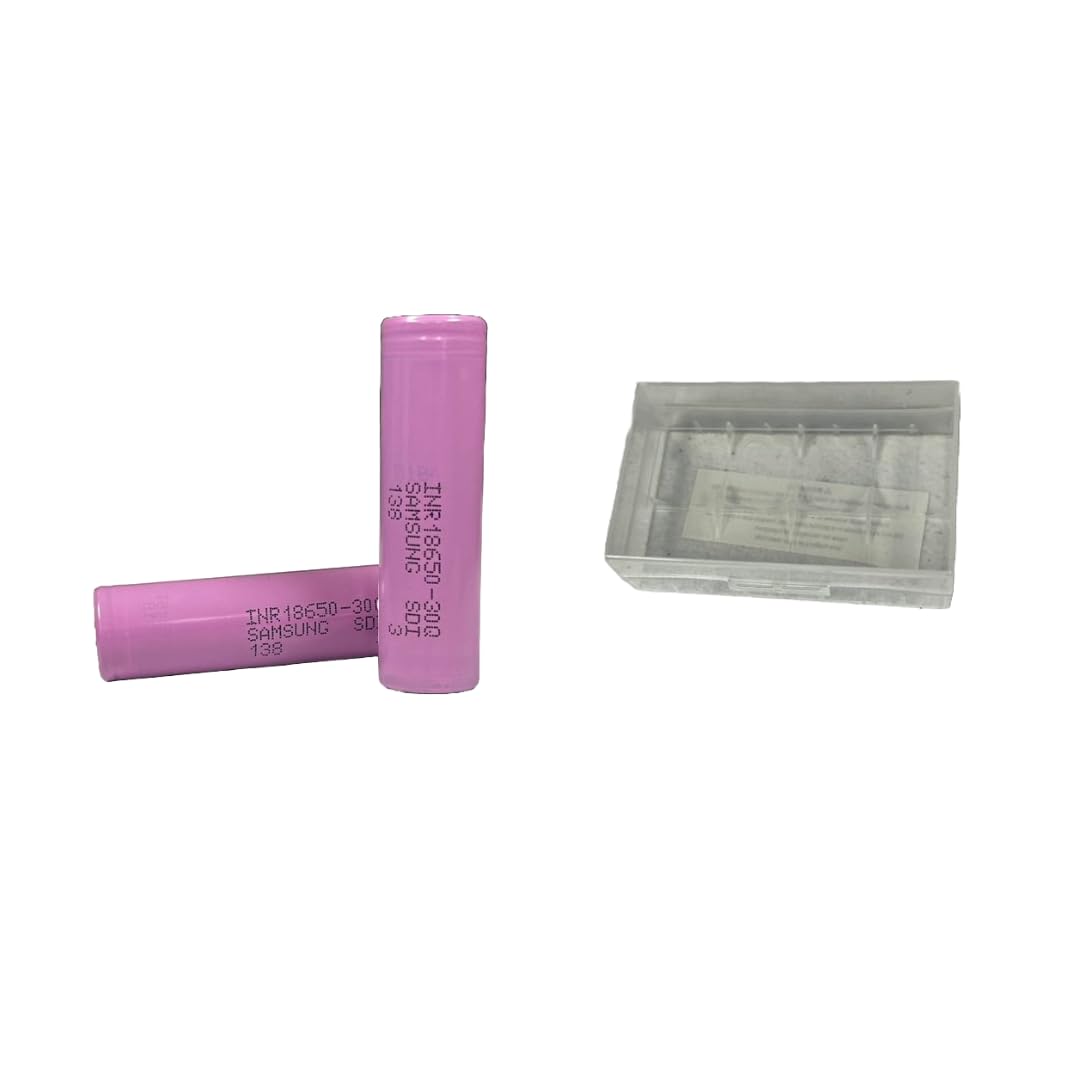 OEM Samsung18650 3.7V Flat Top Battery Rechargeable 30Q 3000mAh, 25R 2500mAh, 20S 2000mAh (2, 30Q - 3000mAh)