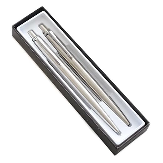 Parker JOTTER Stainless Steel set, Ballpoint pen and Mechanical Pencil (1741243)