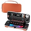 ProCase Carrying Case for Nintendo Switch 2 (2025) with 24 Game Card Slots, Hard Portable Travel Case Storage Bag Protective Pouch for 2025 Nintendo Switch 2 Console & Accessories -Orange