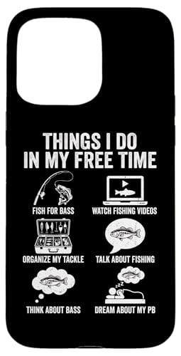 �ɂȎ��Ԃɂ��邱�� Things I Do In My Free Time Bass Fishing �o�X�ނ� �X�}�z�P�[�X iPhone 15 Pro Max �p