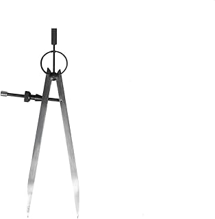 PEC Tools Spring Divider Caliper, Solid Nut,Drafting Ruler Tool, Suitable for Woodworking, Metalworking, and Geometric Drawing (6 inches)